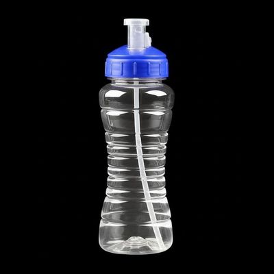 Spor takımları için fırlatma pompası özel yuvarlak plastik spor şişeleri