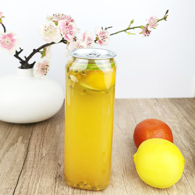 Çay Paketleme için 500ml Gıda Sınıfı Kare Plastik Şişeler