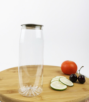 500ml Plastik Boş Konteyner Şişeleri Çiçek Tabanlı Şeker Banyo Tuzları