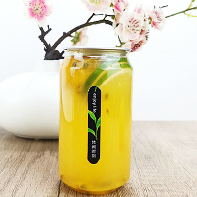 330ml Şeffaf Plastik Konteyner Şişeler Soğuk Preslenmiş Meyve Suları Ev Yapımı İçecekler