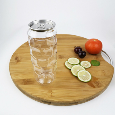 Kolay Çekme Kapaklı Soğuk Preslenmiş Meyve Suları ile 500ml Boş Şeffaf PET Konteyner Kavanozları