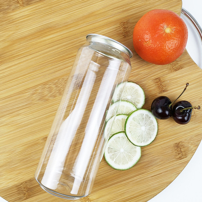 0.5L Plastik Gıda Saklama Kutuları Yuvarlak PET Gıda Konteyner Şişeleri Çay