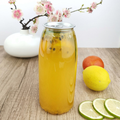 650ml Çıtçıtlı Şeffaf Plastik İçecek Tenekeleri Sütlü İçecekler