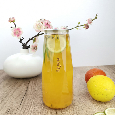 500ml Elmas Şeklinde Plastik İçecek Tenekeleri Kuru Ürünler ‎Screen Print