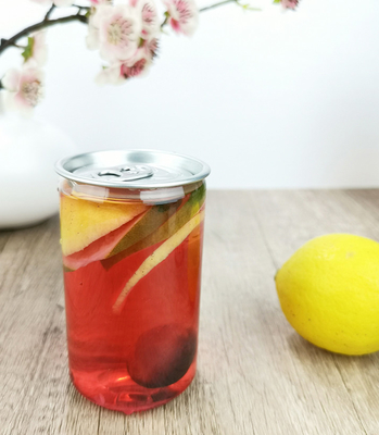 210ml Şeffaf Yeniden Kullanılabilir Soda Kutuları Silindirik İçecek Kutuları