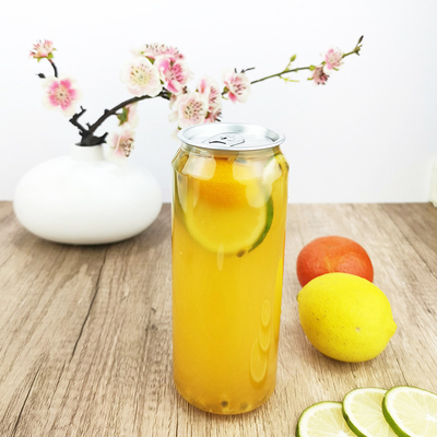 500ml Suyu Saklama Şişeleri Kolay Çekme Kapaklı Plastik PET Suyu Konteyner Kavanozları