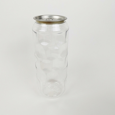 500ml Şeffaf Su Şişeleri Soğuk Pres Meyve Suları Boş Plastik Kaplar Kavanozlar