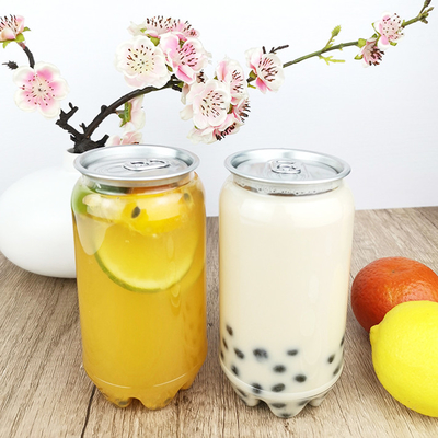 450ml Yuvarlak Plastik BPA İçermeyen Kapaklı Meyve Suyu Şişeleri Food Grade