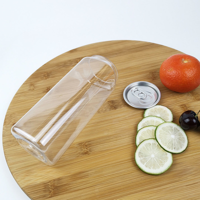 Gıda Sınıfı PLA Kare Plastik Su Şişesi Şeffaf Plastik Kaplar Kavanozlar