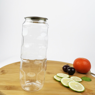 Kolay Çekme Kapaklı Çay Süt Plastik 0.5L Gıda Konteyner Kavanozları