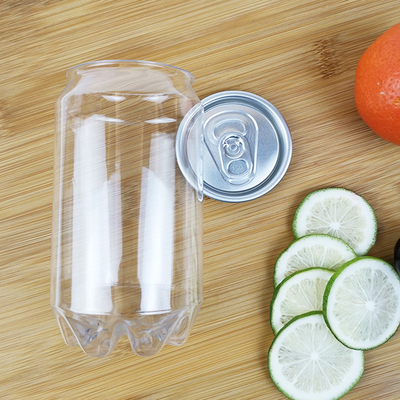 350ml Silindirik Kapaklı Plastik Kavanozlar İçecekler Su Suyu