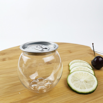 Alüminyum Kolay Çekme Kapaklı 0.21L PLA Su Şişeleri Suyu Smoothies Çay
