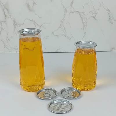Tahıl Unu Depolamak İçin 500ml PET Şeffaf Plastik Şişeler Elmas Şekli